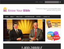 Tablet Screenshot of knowyourbible.com